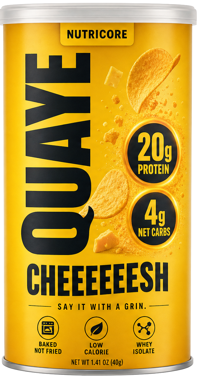 QUAYE CHEEEEESH high-protein chip can
